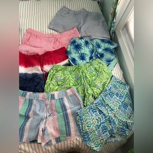 Vineyard Vines Women’s size M Linen Shorts Bundle